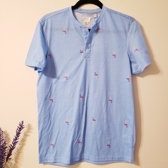 Isle of Tees NWT Flamingo Men's Shirt - S - Picture 1 of 7